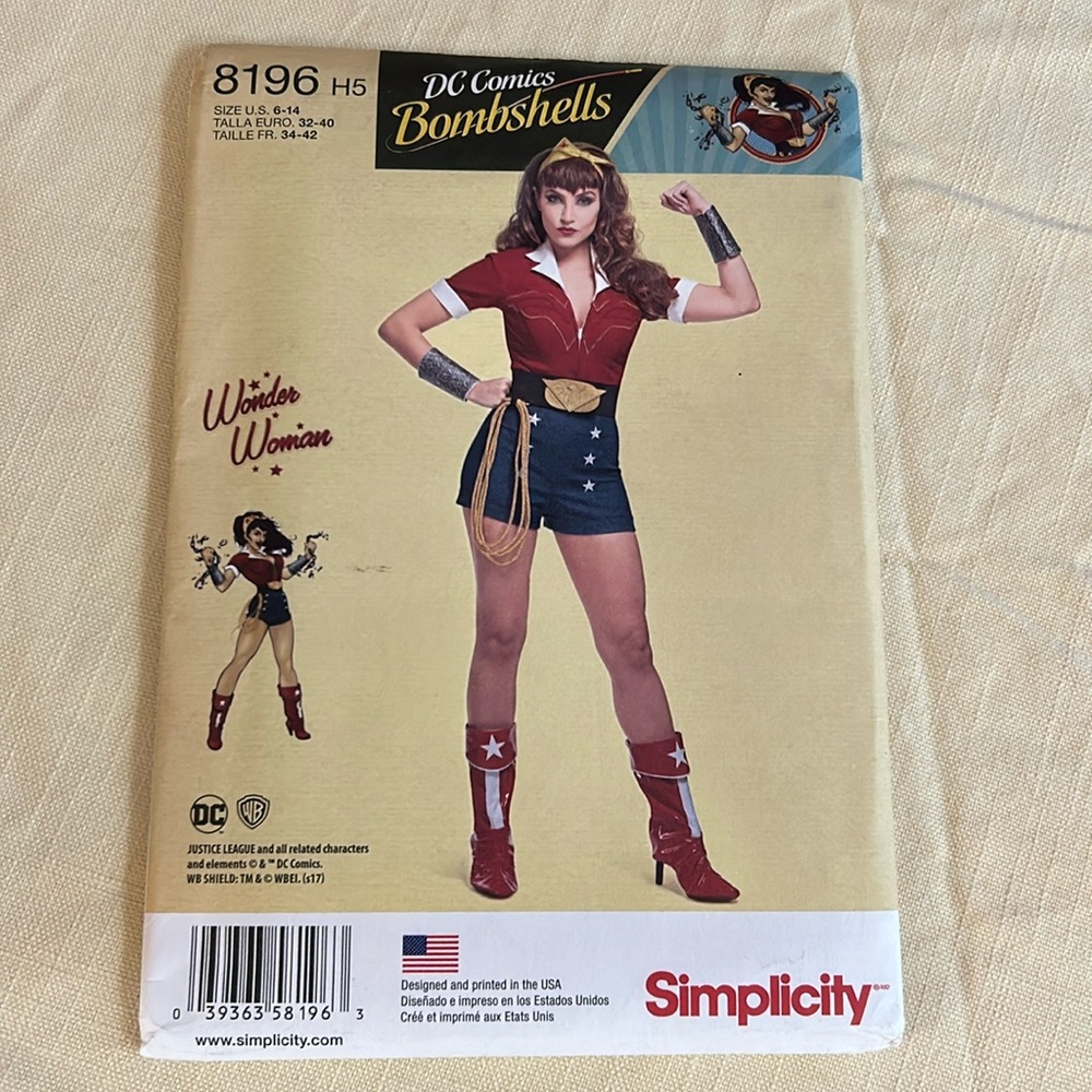 DC Comics Wonder Women pattern
